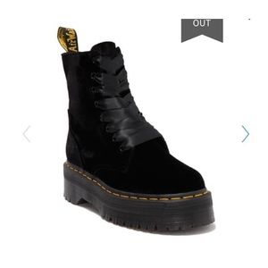 Dr. Martens Jadon Velvet Platform Boot